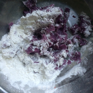 Fried Purple Potato Cake recipe