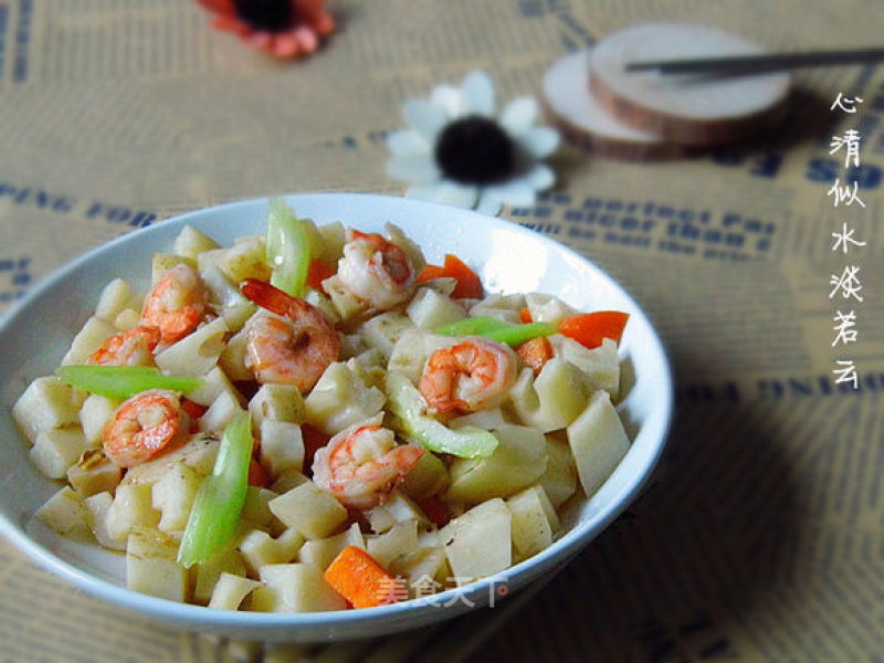 【pregnant Mother's Dishes】——————shrimp and Lotus Root recipe