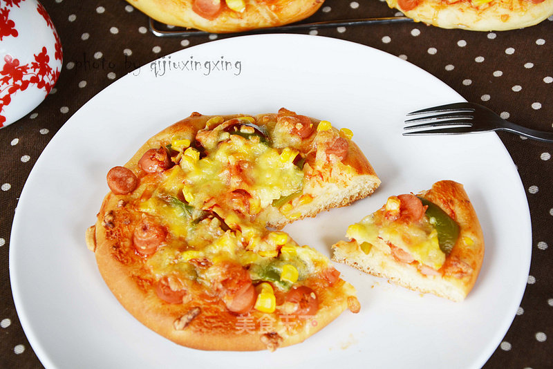 Corn and Ham Pizza recipe