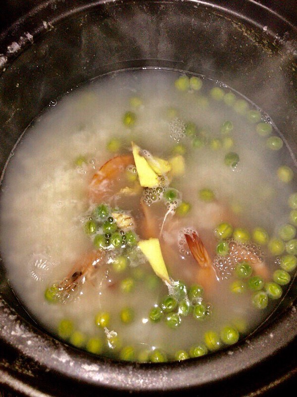 Shrimp and Pea Congee recipe