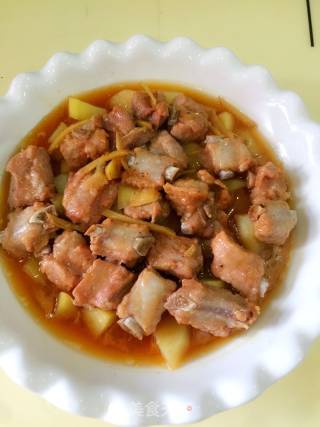 Steamed Potato Pork Ribs with Shacha Sauce recipe