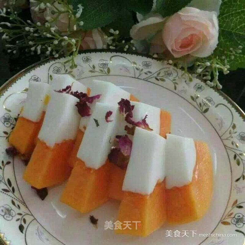 Papaya Coconut Milk Jelly recipe