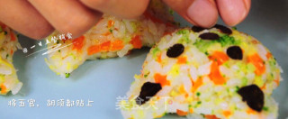 Mixed Vegetable Cod Cat Rice Ball recipe