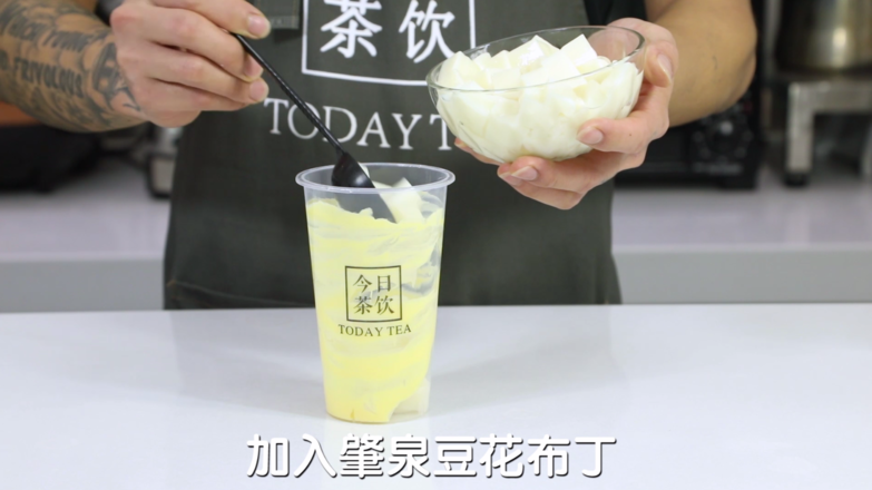 Bean Curd Cake Milk Tea recipe