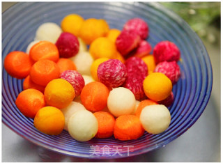 Colorful Summer [fried Five-color Vegetable Balls] recipe