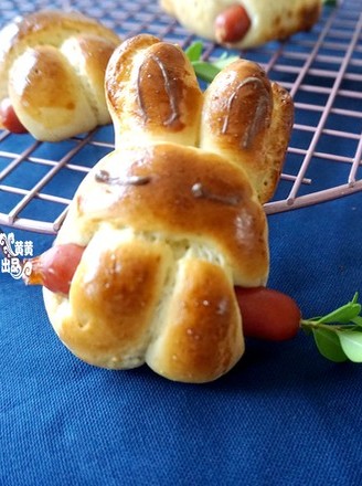 Cute Hot Dog Bunny Bread recipe