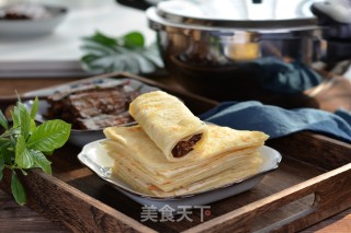 Pancake Roll with Fish recipe