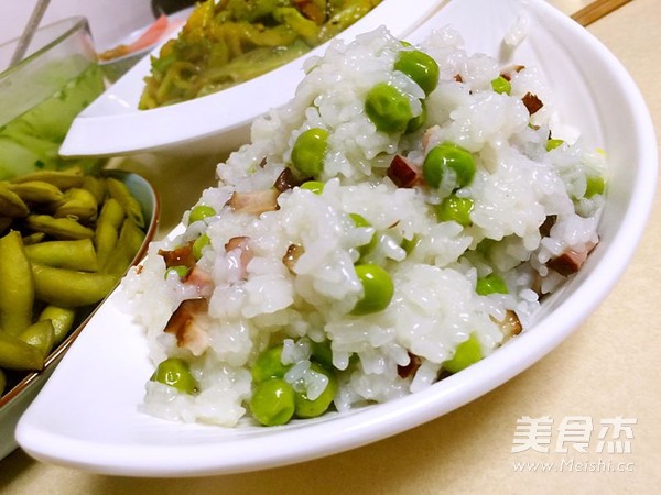 Pea Bacon Glutinous Rice recipe