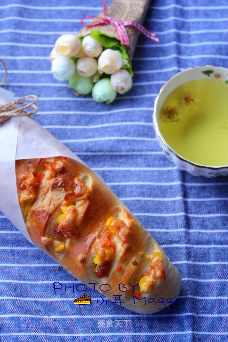 Corn Sausage Sticks Buns recipe