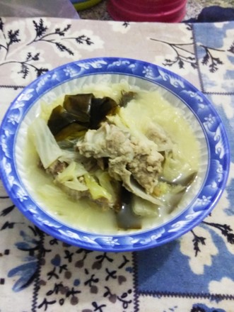 Spine Cabbage Seaweed Soup recipe