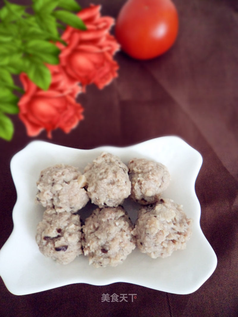 Handmade-mushroom Pork Balls recipe