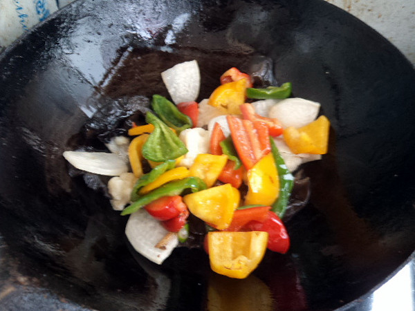 [splendid Future] Stir-fried Colored Peppers recipe