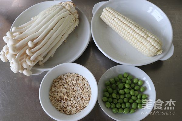 Fresh Mushroom Oatmeal Corn Soup recipe