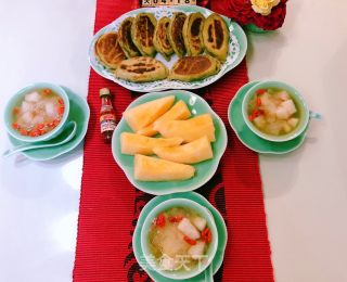 Potato Flour and Shrimp Skin Egg Box recipe