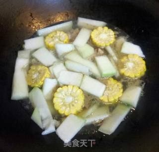 Duck Frame Winter Melon Corn Soup recipe