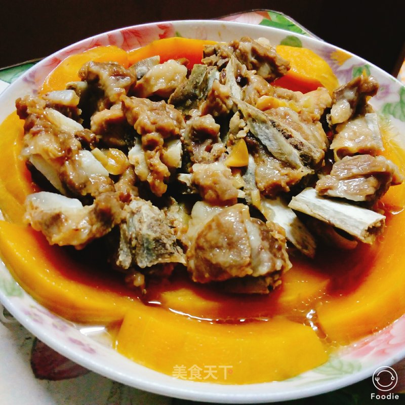 Pumpkin Steamed Spare Ribs recipe