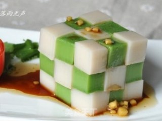 Fun with Collagen-two-color Skin Jelly Cube recipe