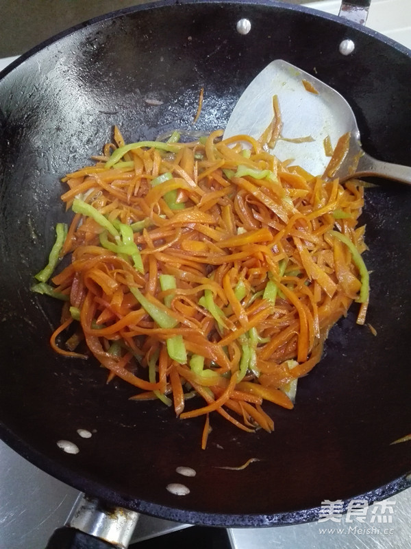 Stir-fried Carrots with Red Miso recipe