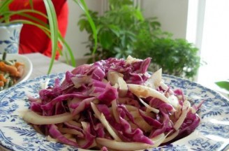 Green Onion and Purple Cabbage recipe