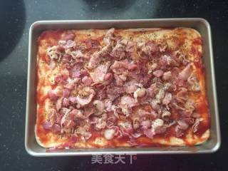 #四session Baking Contest and It's Love to Eat Festival# Supreme Bacon and Shrimp Pizza recipe