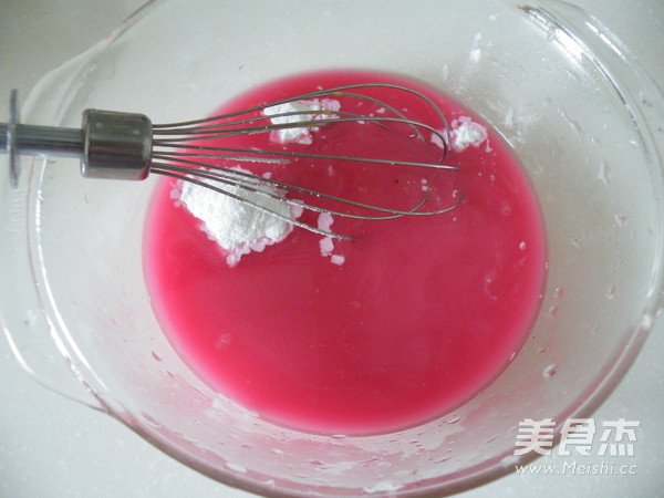 Heart-shaped Cup Jelly that Has All Kinds of Colors recipe