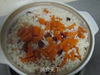 Pumpkin Banana Claypot Rice recipe