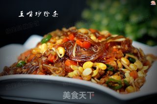 Fried Noodles with Bean Mouth recipe