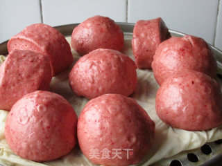 #trust of Beauty#red Yeast Rice Wine Steamed Buns recipe