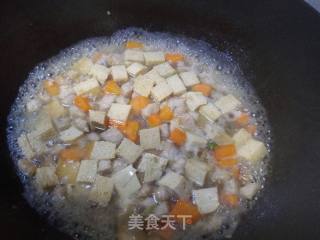Frozen Tofu Fried Three Diced recipe