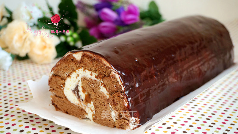 Chocolate Glaze Cocoa Rolls recipe