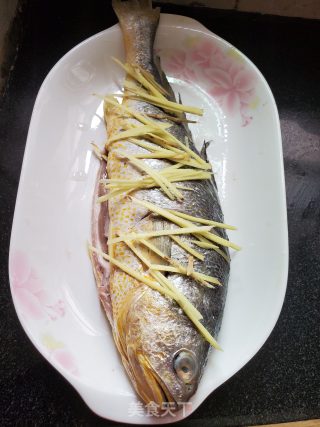 Steamed Yellow Croaker with Mustard recipe