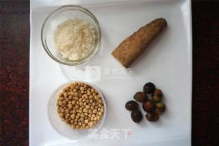 Yam Lotus Seed Soy Milk recipe