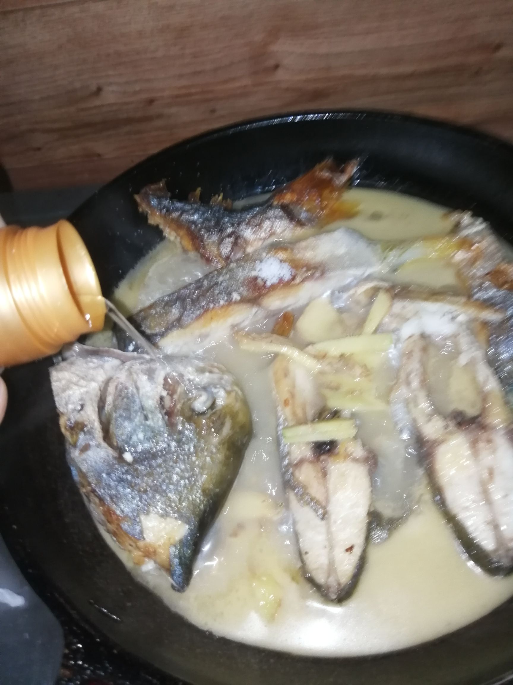 Don't Forget The Soup-home-cooked Pomfret recipe
