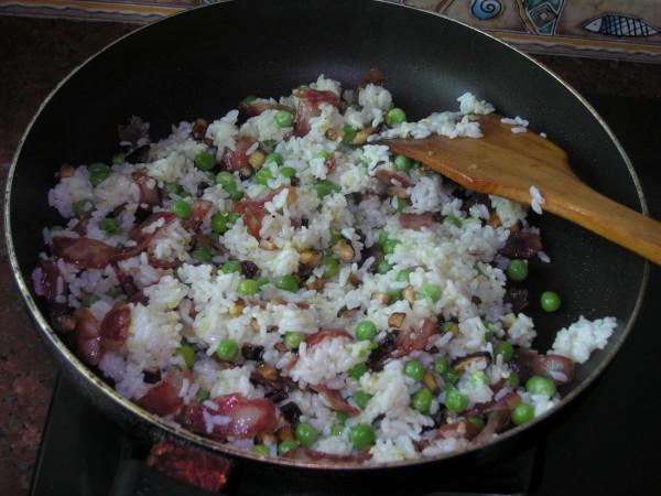 Fried Rice with Peas recipe