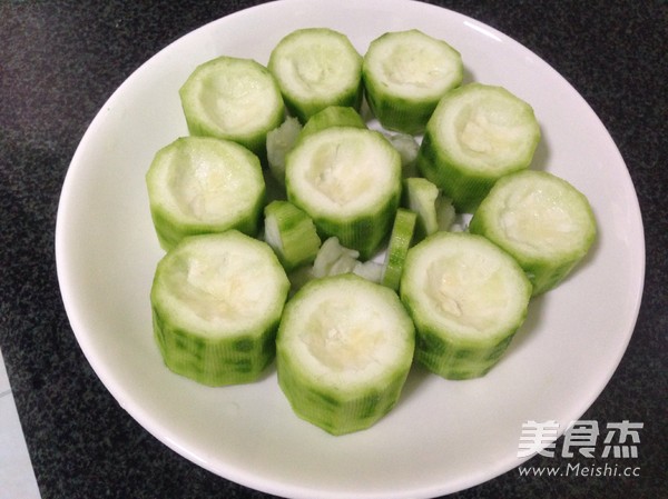 Steamed Loofah with Garlic Scallop recipe