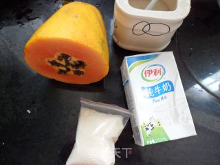 【summer Cold Dishes】papaya Milk Jelly recipe