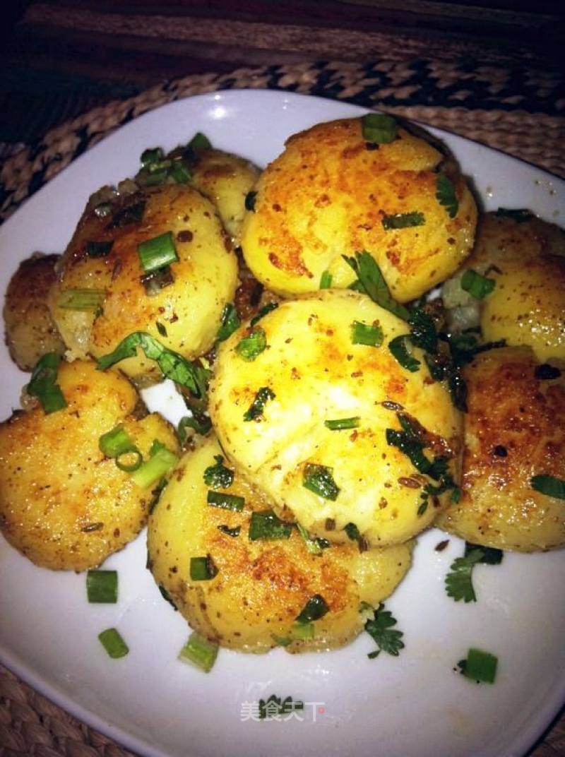 Pan-fried Baby Potatoes recipe