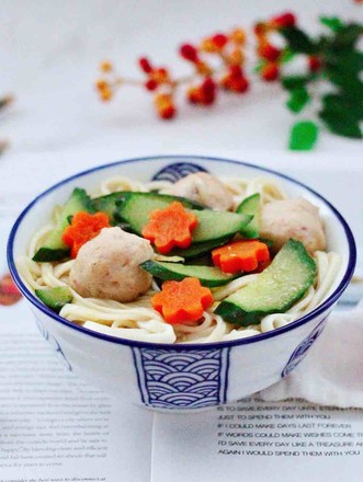 Cucumber Cuttlefish Noodle Soup recipe