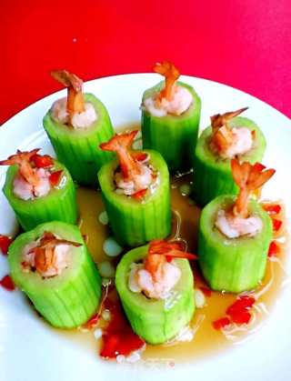 Shrimp and Water Melon Cup recipe