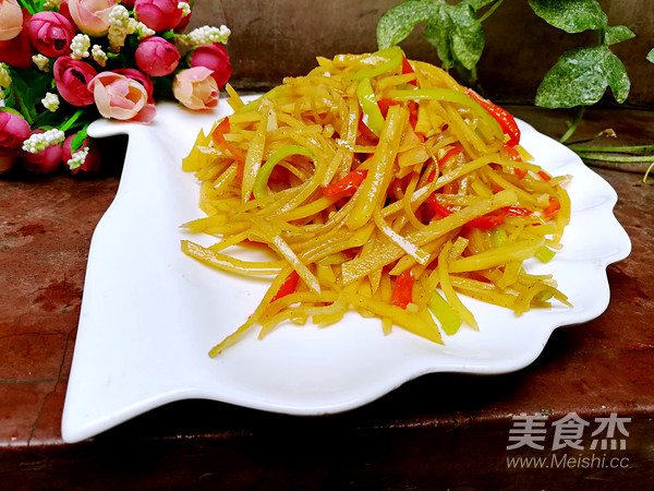 Vegetarian Stir-fried Three Silk recipe