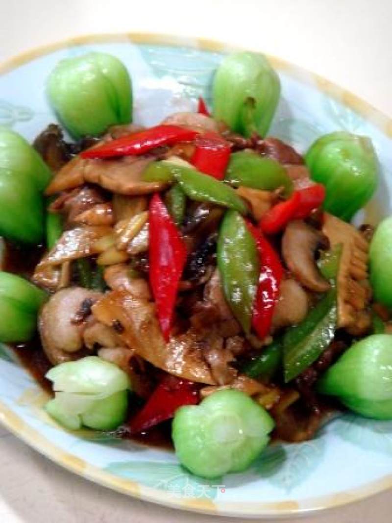 Stir-fried "mushroom Slices with Oyster Sauce"