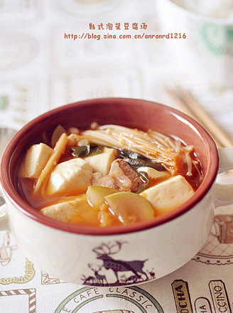 Korean Kimchi Tofu Soup