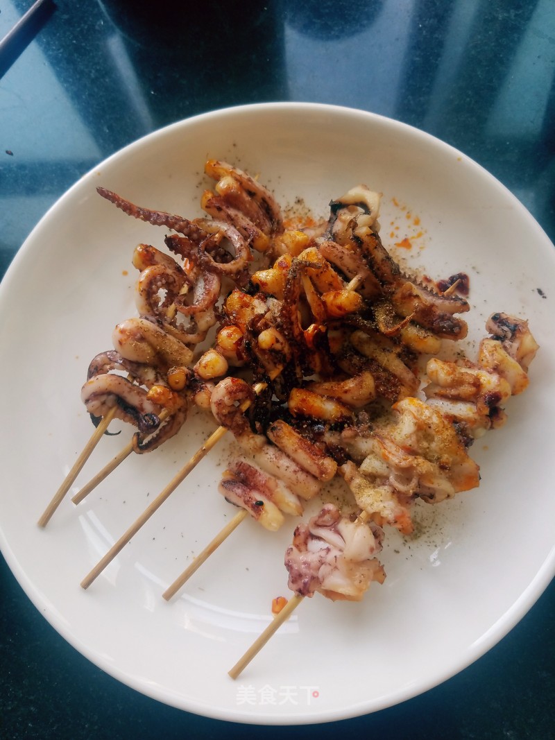 Grilled Cuttlefish Skewers (air Fryer)