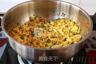 Stir-fried Millet with Leeks recipe