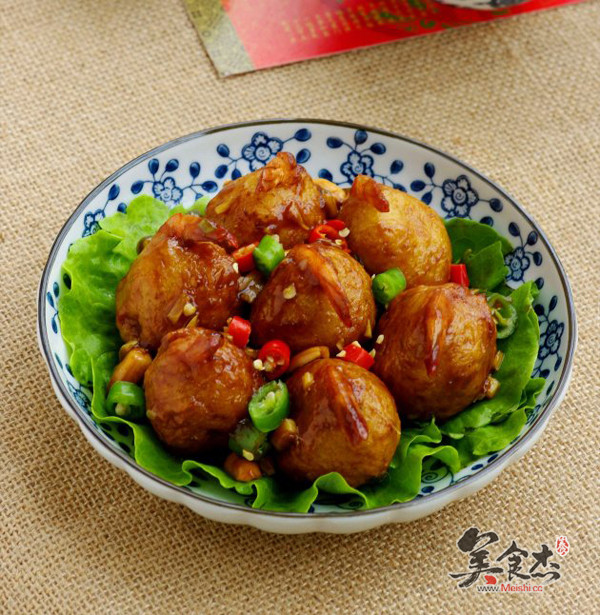 Kung Pao Potato Shrimp Balls recipe