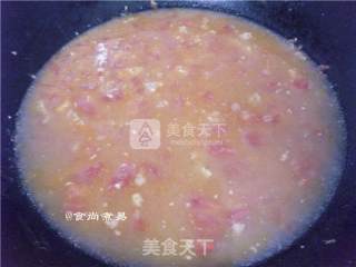 Double Egg Soup with Tomato Minced Meat recipe