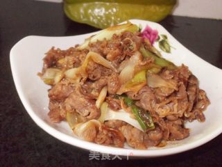 Delicious Home Cooked Lamb with Beijing Onion recipe