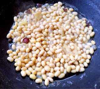 Potherb Mustard with Golden Beans recipe