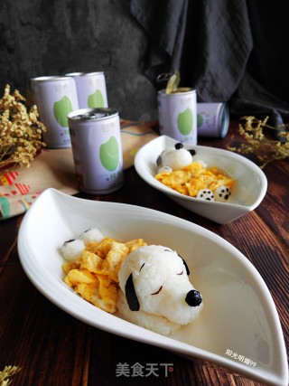 Cartoon Puppy Rice Ball recipe