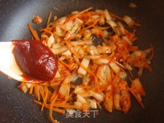 Kimchi Oil Tofu recipe